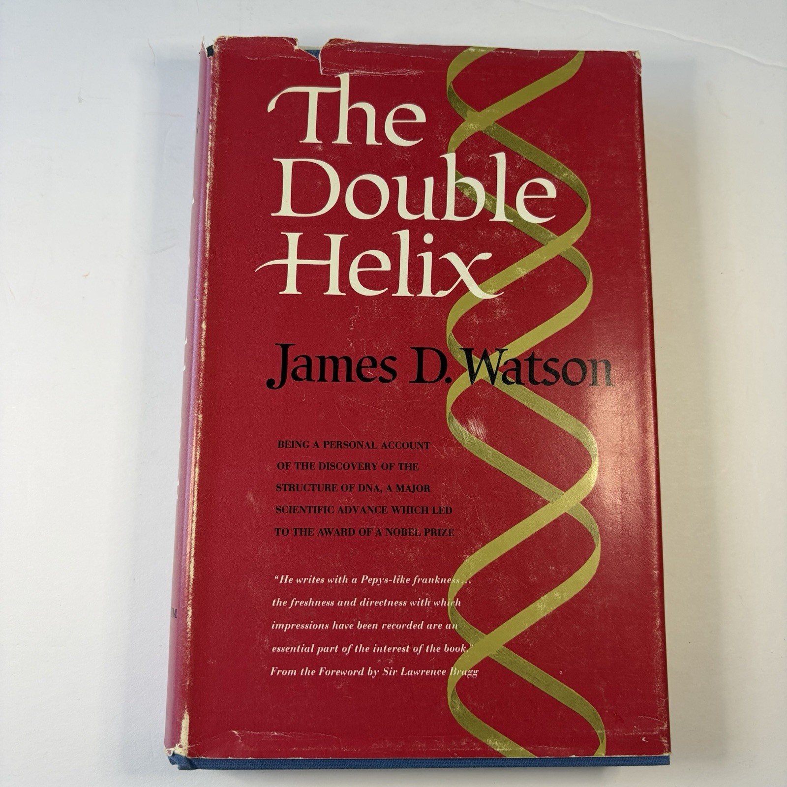 The Double Helix James D. Watson 1968 Atheneum HC w/ Dust Jacket DNA