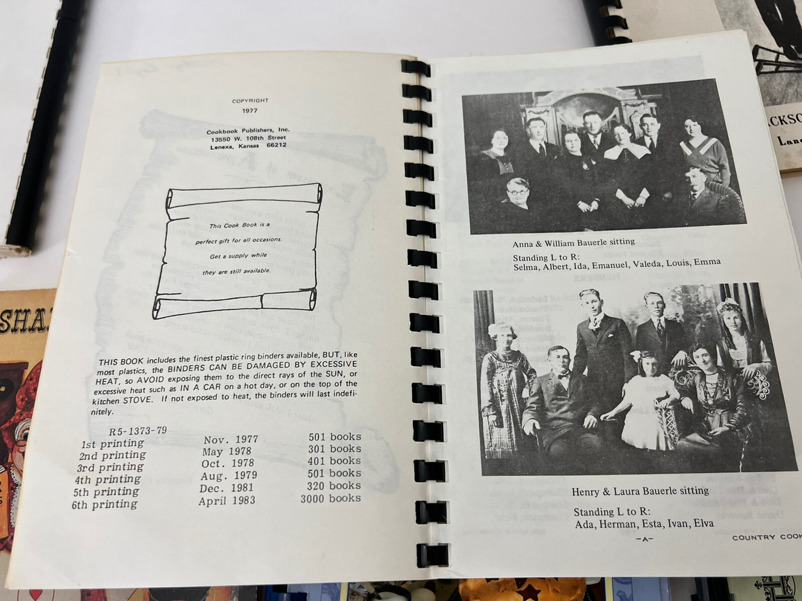 Family Cookbook Recipe Lot of 6 Vintage Lancaster South Carolina Port Richey FL