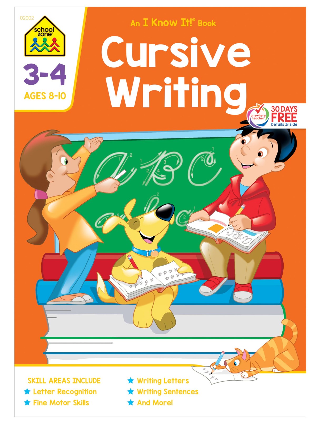 School Zone Cursive Writing Workbook: 32 Pages, 3rd Grade, 4th Grade,…