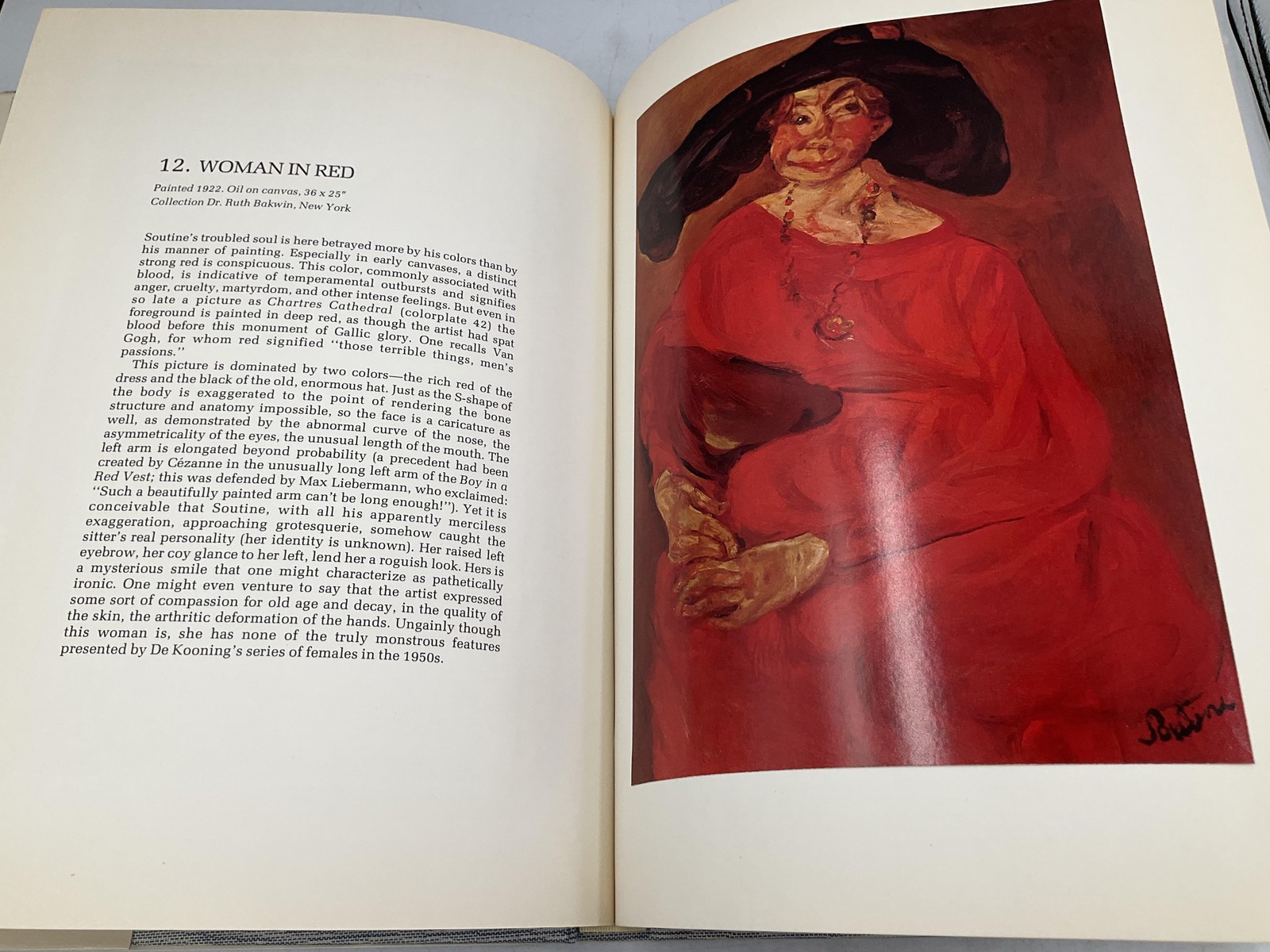 SOUTINE Alfred Werner 1977 Hardcover Harry N Abrams Japan Jacket Illustrated
