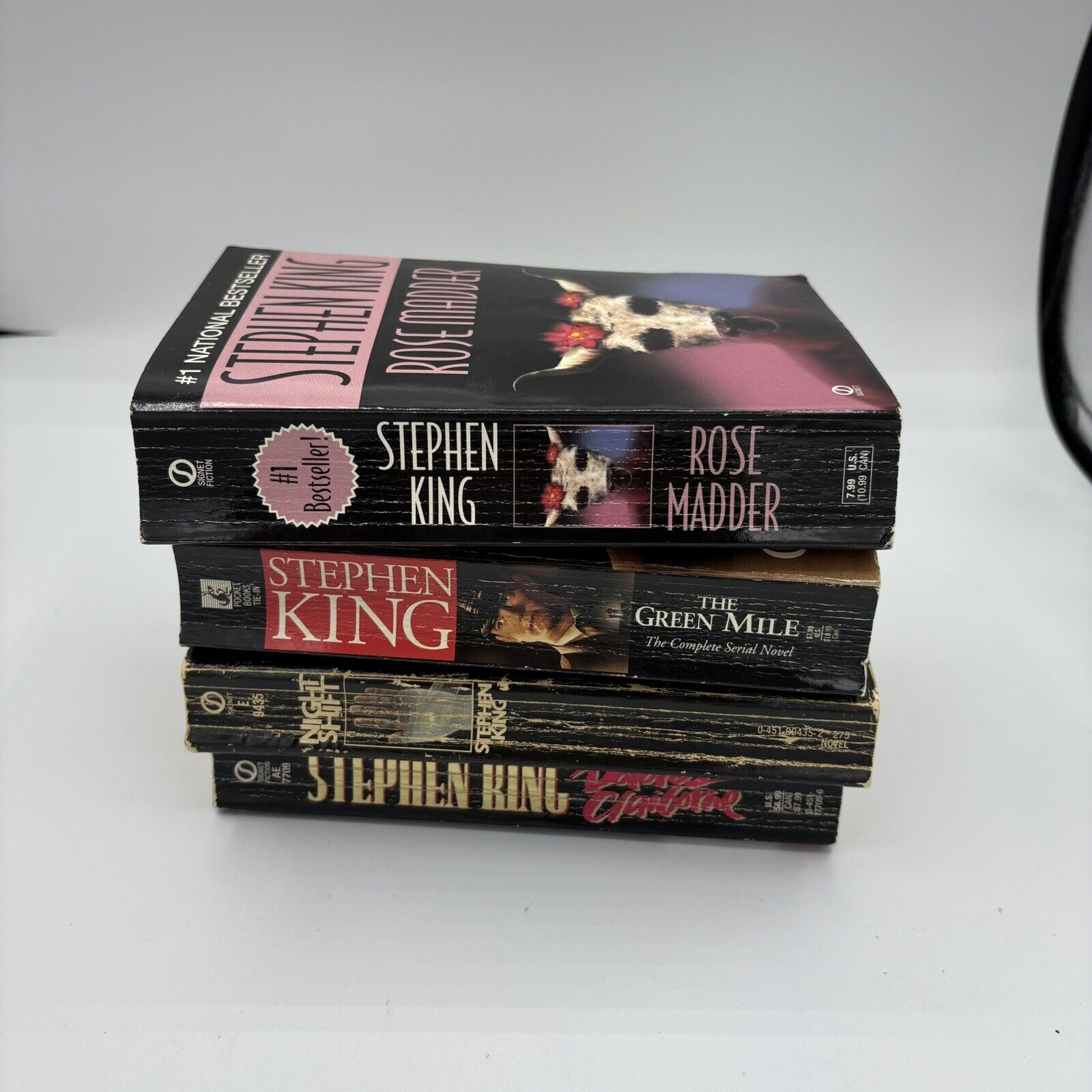Stephen King Paperback Lot of 4 Horror Rose Madder Night Shift Delores Green E4