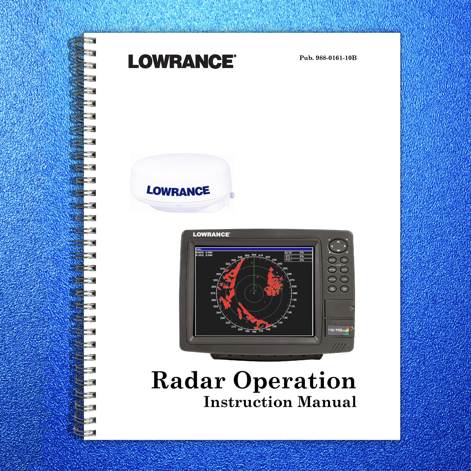 LOWRANCE Radar Operation Instruction Manual 2008 – WIRE BOUND – TOUGH COVERS