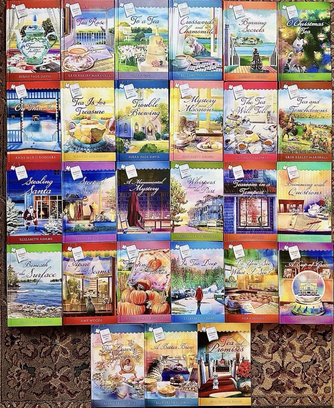 Tearoom Mysteries 27 HC Books COMPLELTE SET Lot Christian Guideposts Near Mint