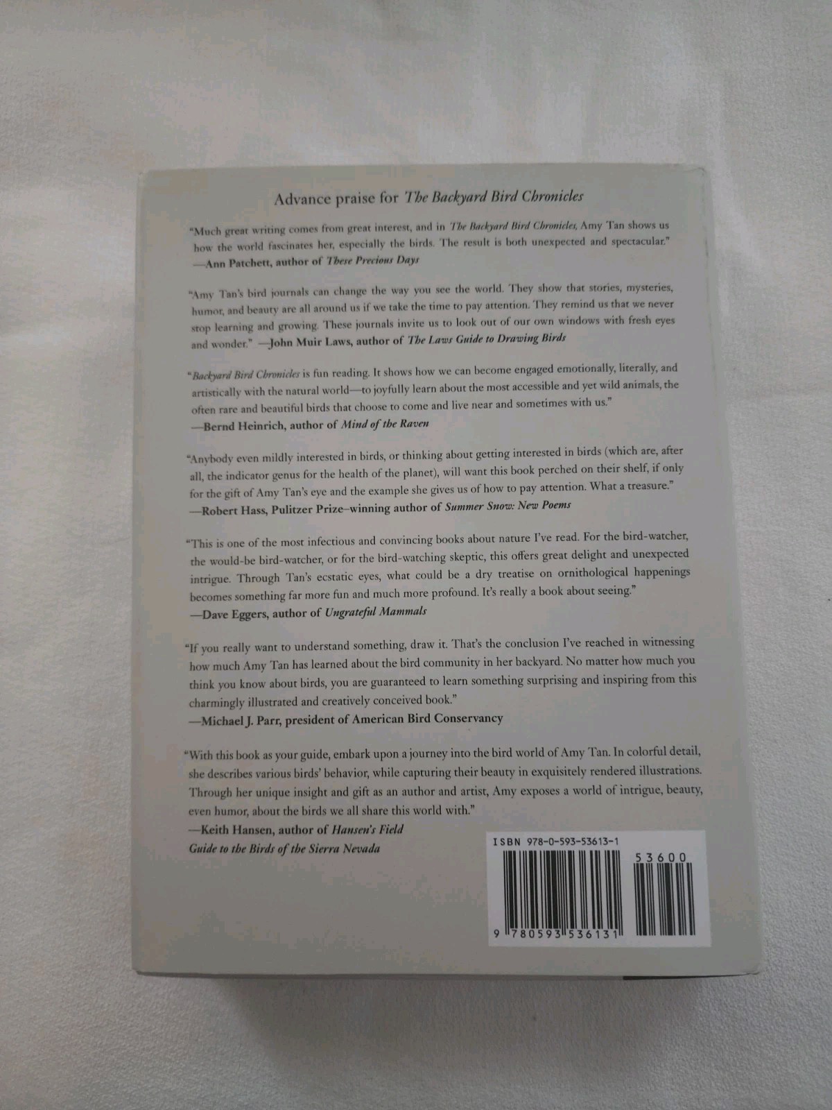 Backyard Bird Chronicles by Amy Tan (2024, Book, Other)