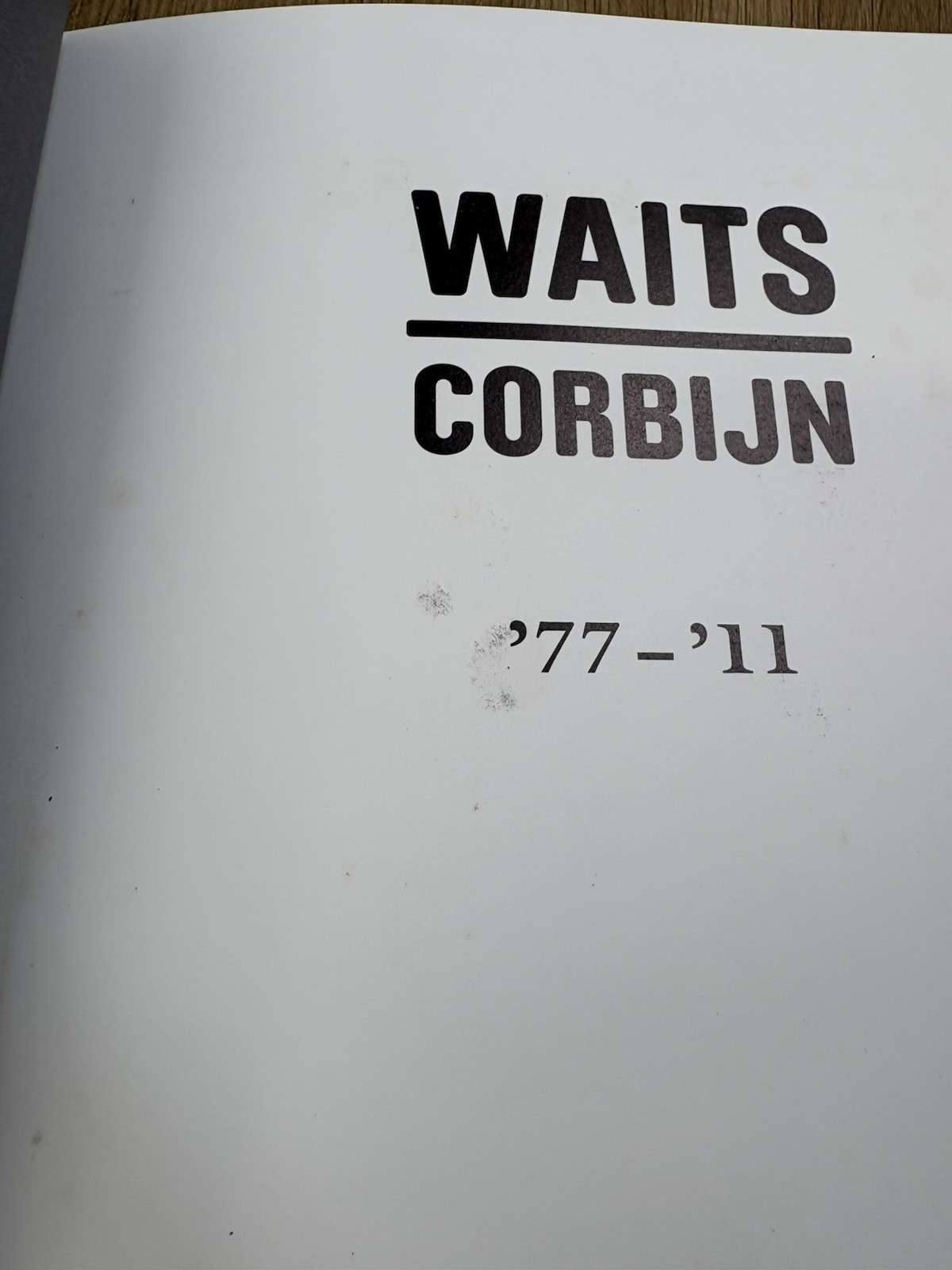 Tom Waits / Anton Corbijn #2208 Limited 6600 W/box (Read Description)