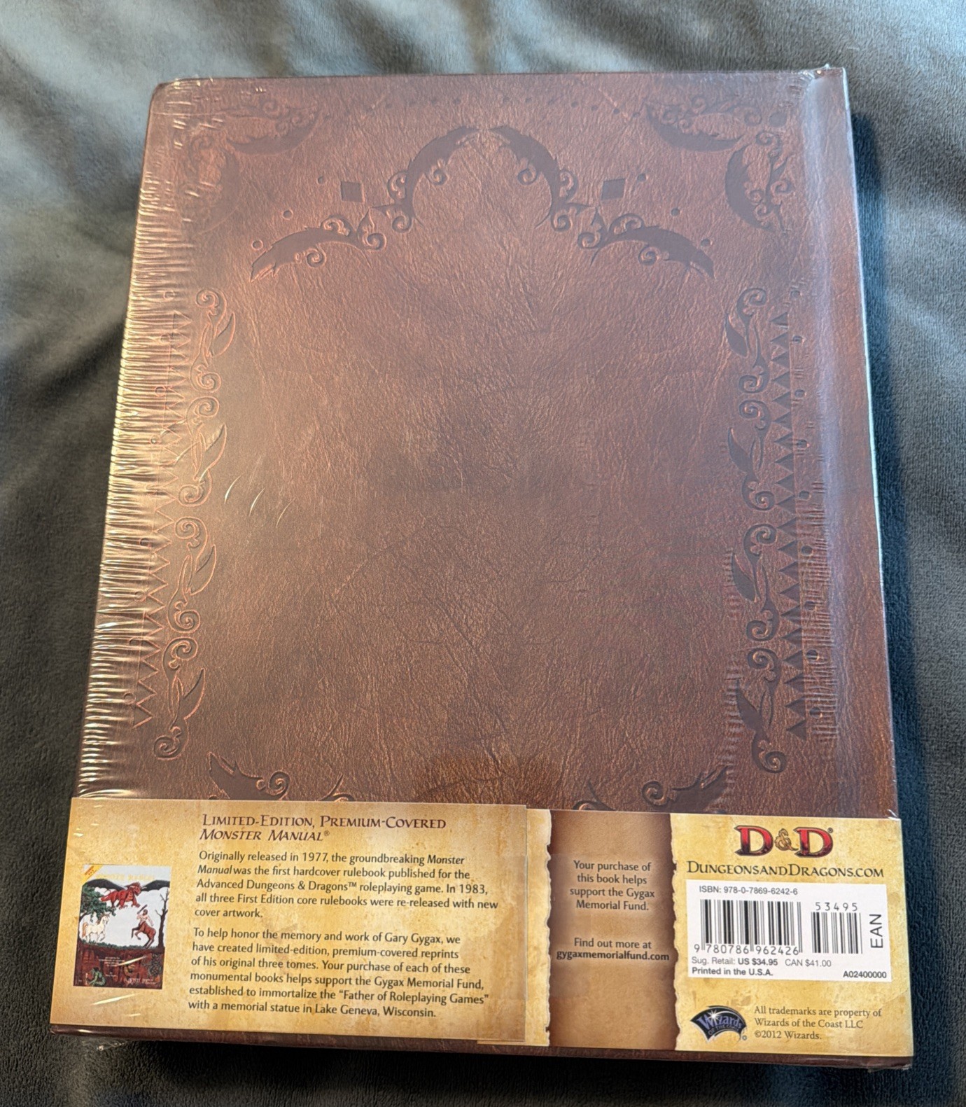 D&D 1E Monster Manual Limited Edition Gygax Memorial Premium Release 2012 SEALED