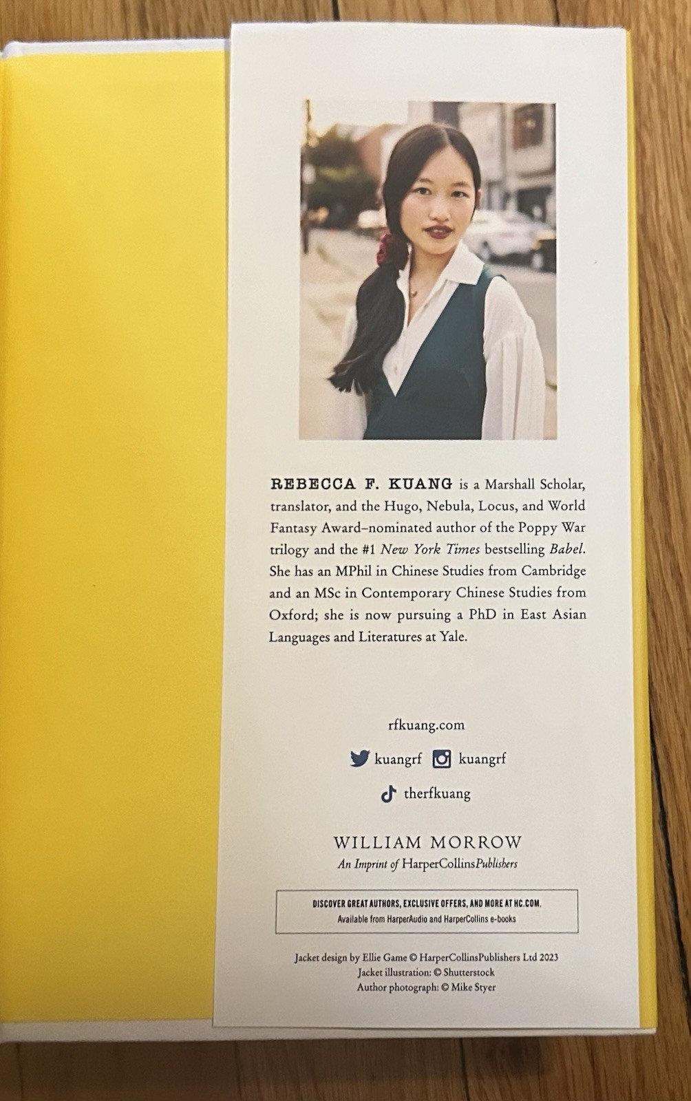SIGNED R. F. Kuang Yellowface First Edition Morrow Hardcover Autographed NEW!