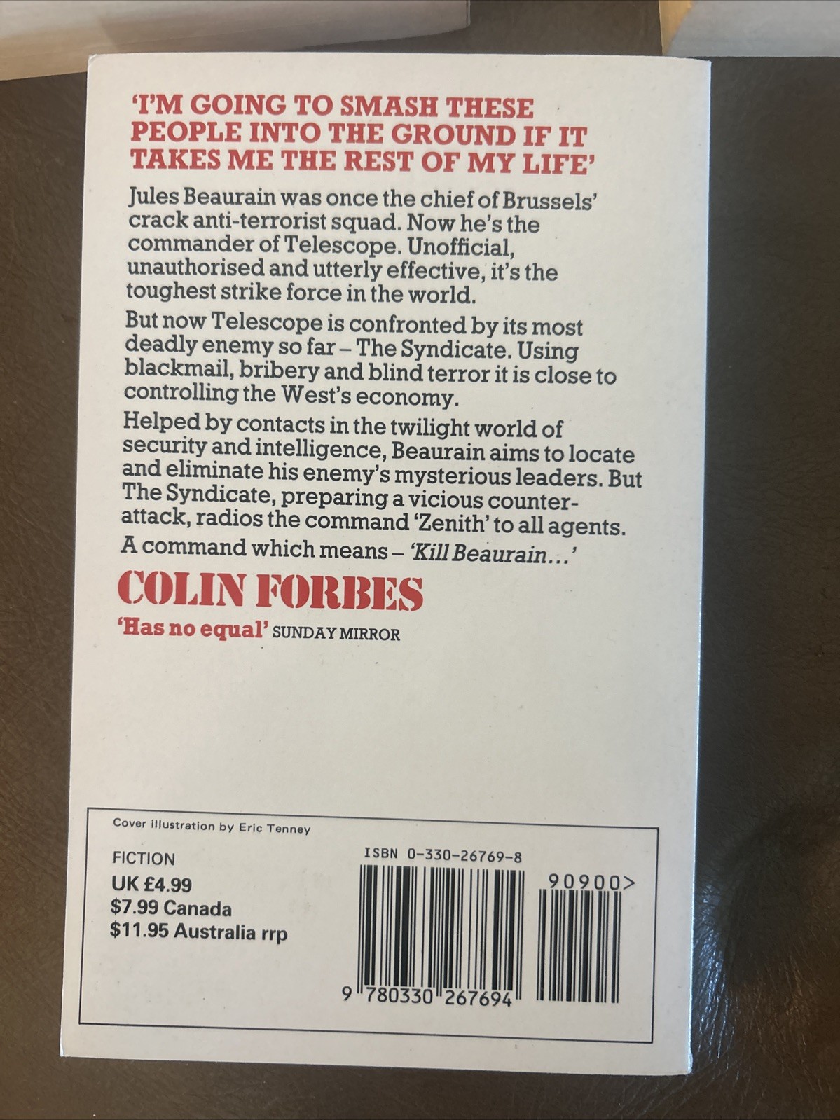 Colin Forbes 5 Book Lot Terminal Shockwave By Stealth Leader And The Damned