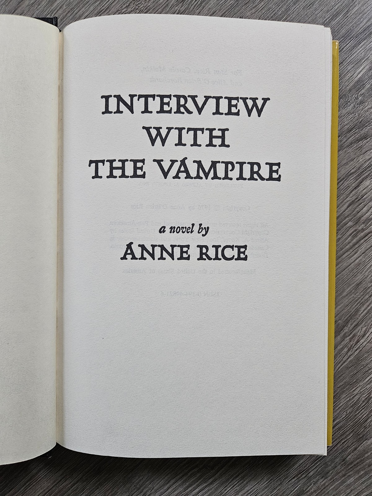 Interview with the Vampire Anne Rice 1976 Hardcover HCDJ
