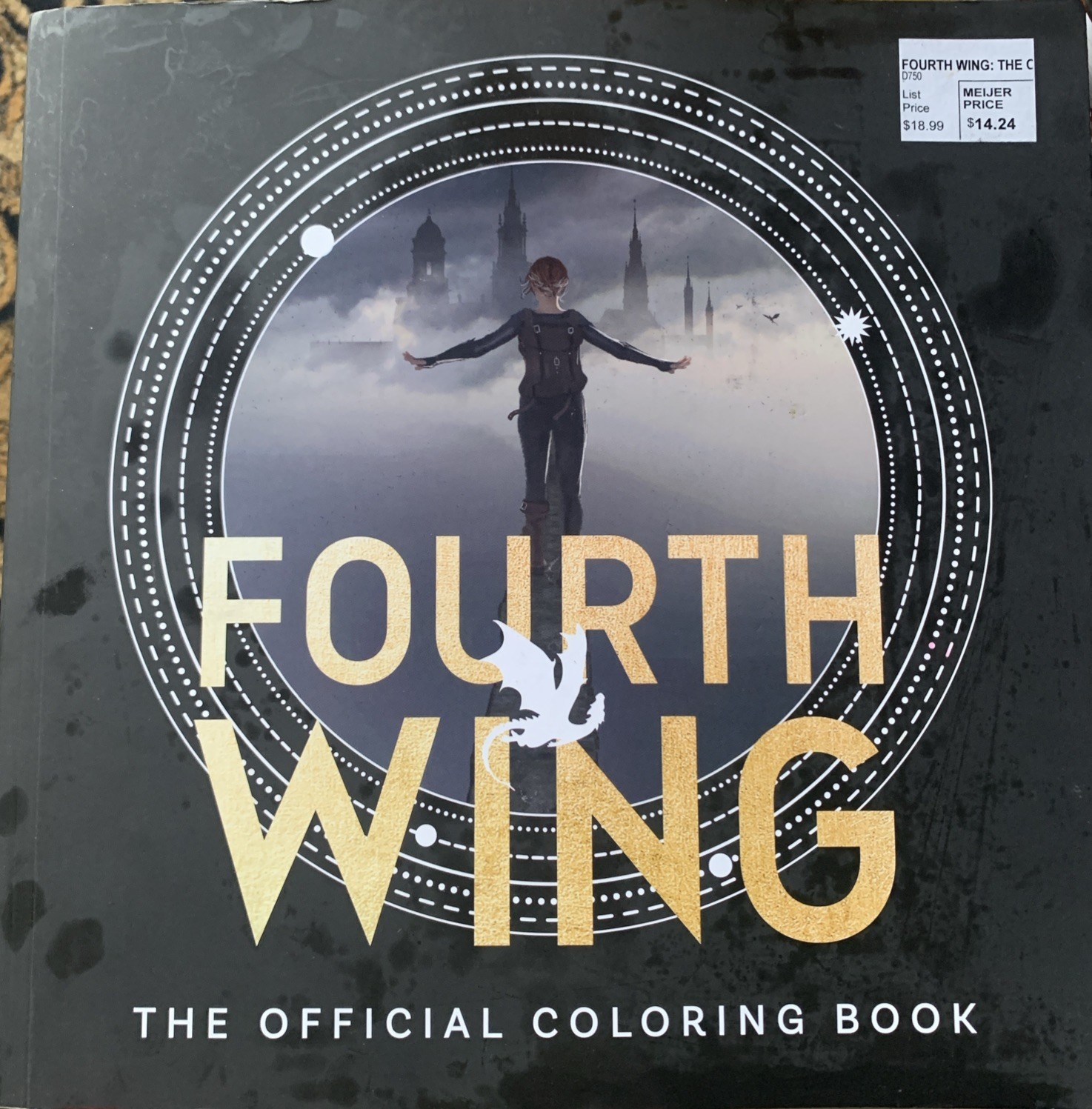 Fourth Wing: The Official Coloring Book – Paperback, by Entangled – Like New