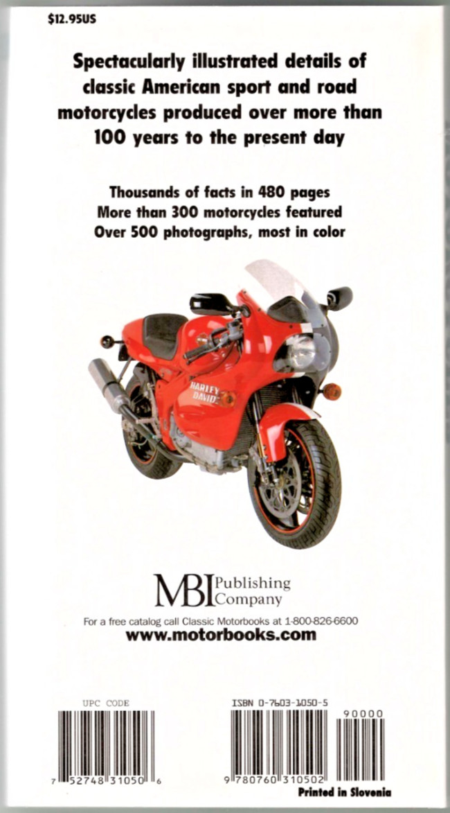 2002 Classic American Motorcycles PaperBack 480 Pages Tod Rafferty Like New