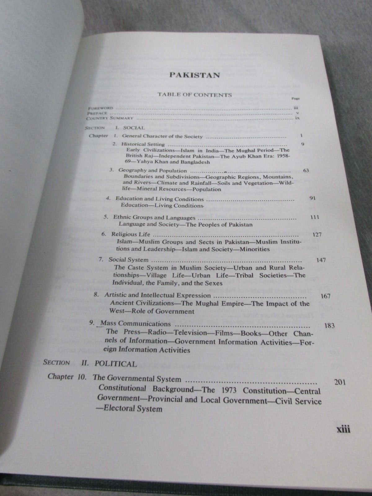 AREA HANDBOOK FOR PAKISTAN 1975 4th Ed. DA PAM 550-48 Hardback