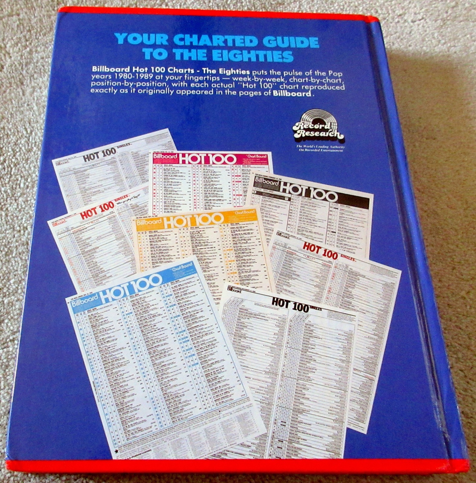 Joel Whitburn BILLBOARD HOT 100 Charts – The Eighties 1980s RARE Hardcover $$