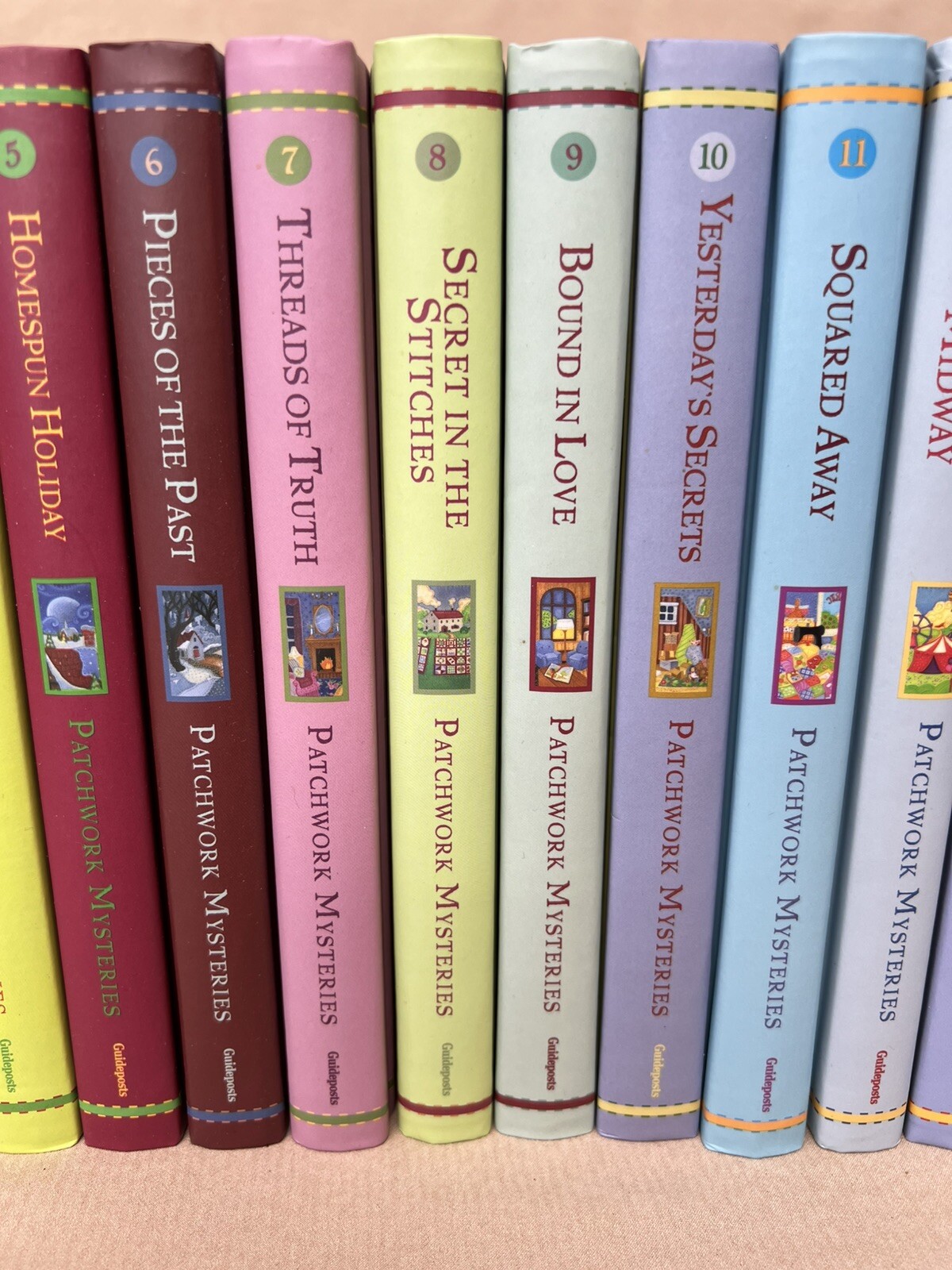 PATCHWORK MYSTERIES Guideposts Lot Of #1-18 Set Fiction HC Books inspiration