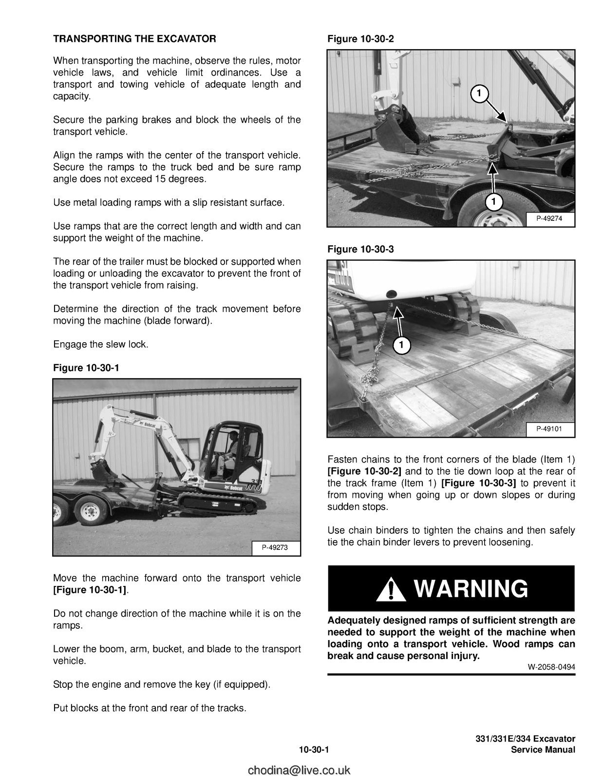 BOBCAT 331 331E 334 G Series Compact Excavator Service Manual , FOLDOUTS