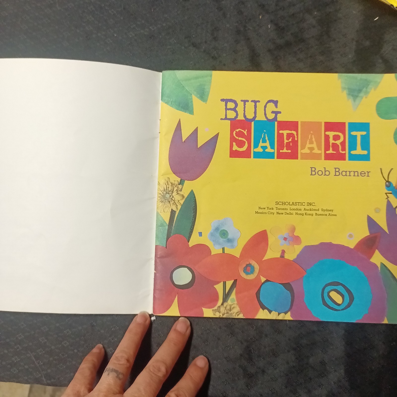 Scholastic Bob Barner book BUG SAFARI Illustrated Picture Book Paperback
