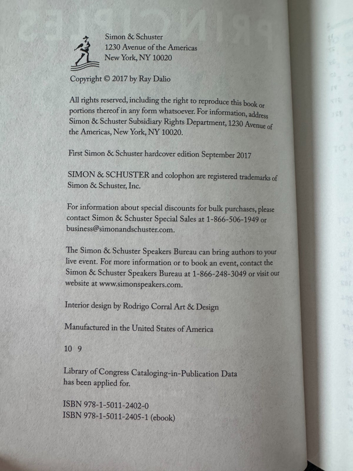 Principles: Life and Work by Dalio, Ray Hardcover 1st Edition