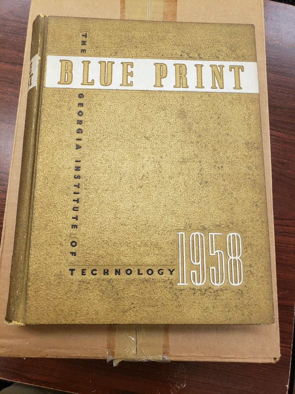 1958 GEORGIA TECH Annual Yearbook BLUE PRINT” 600 pages