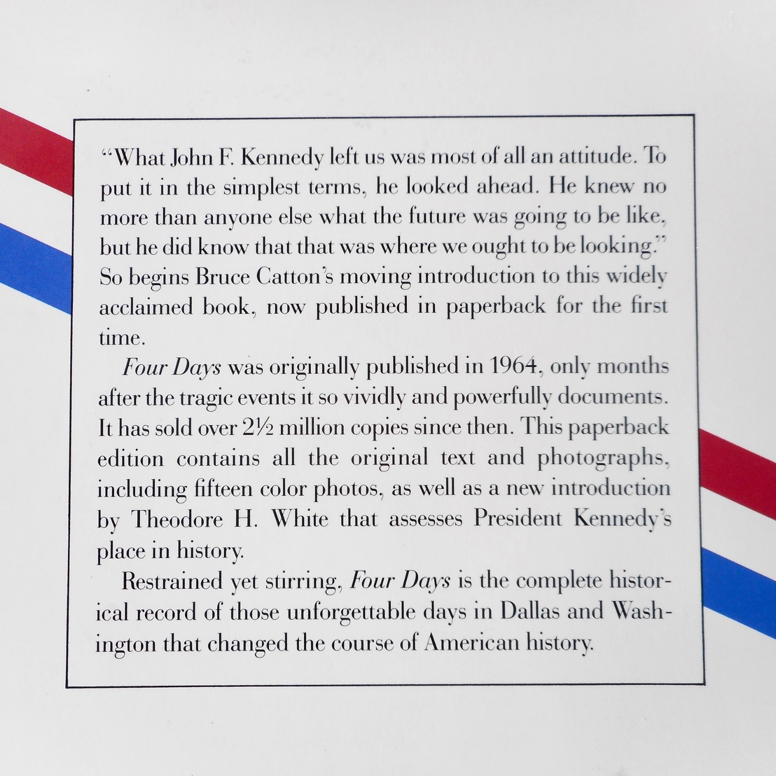 Four Days Historical Record Death US President John Kennedy JFK Softcover Photos