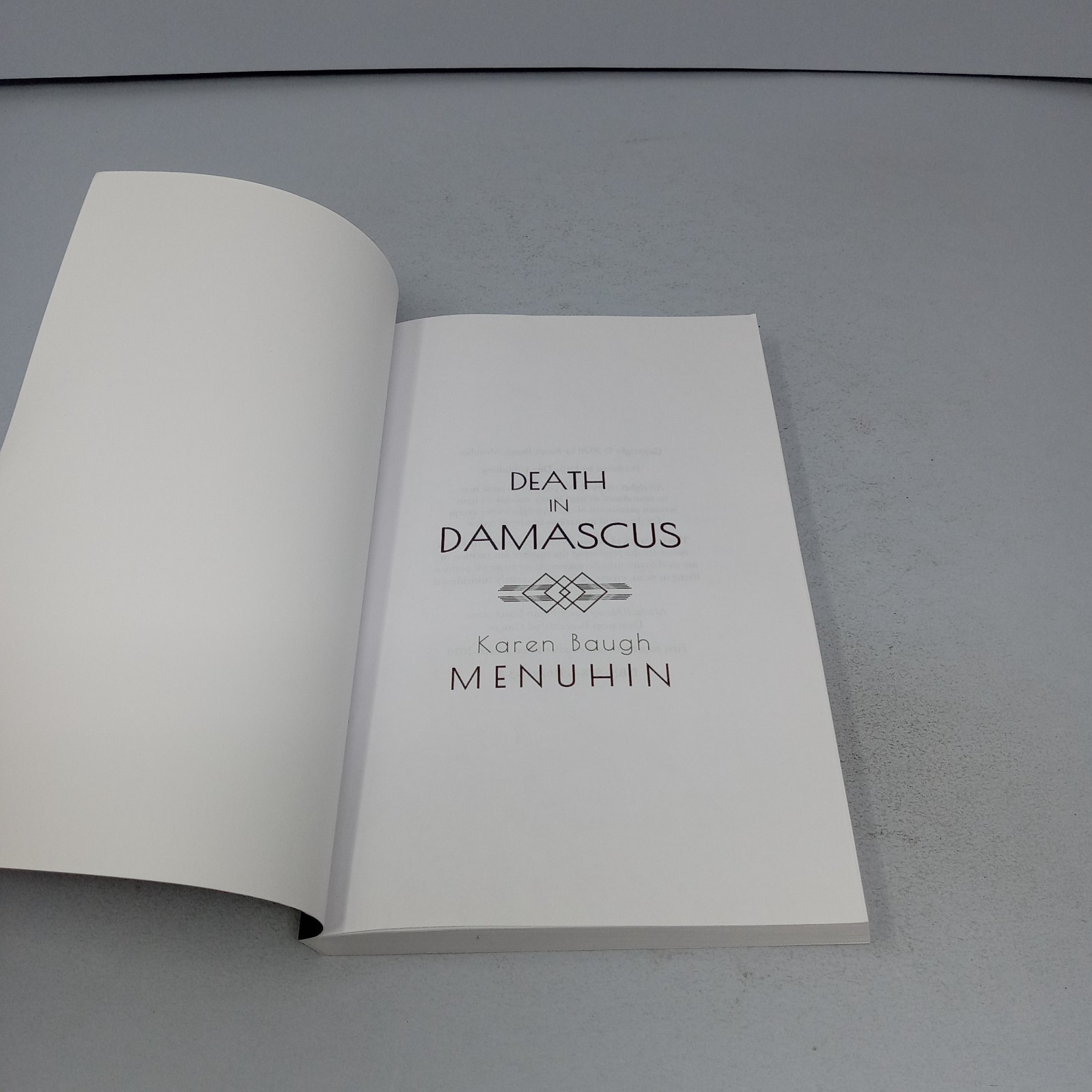 Death in Damascus: 2020 Paperback by Karen Baugh Menuhin