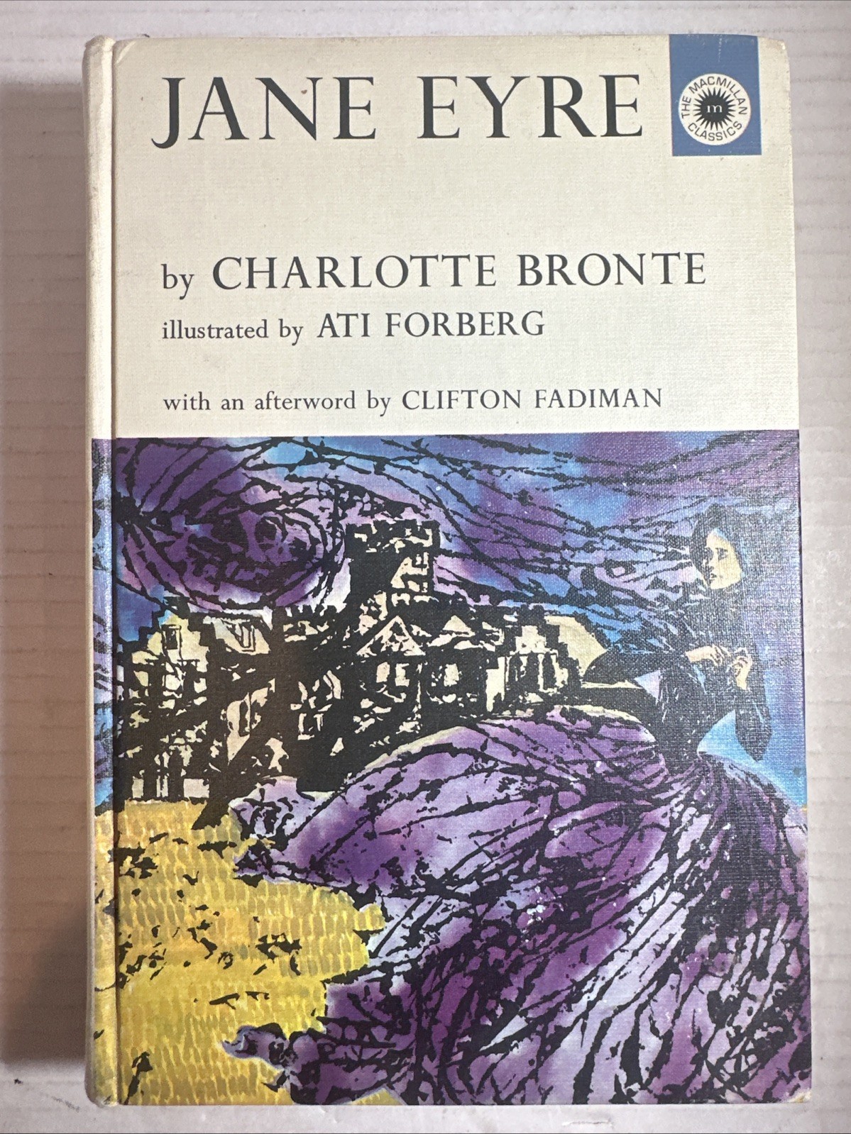 VTG‼ Jane Eyre by Charlotte Bronte 1962 Macmillian Classics First Printing.