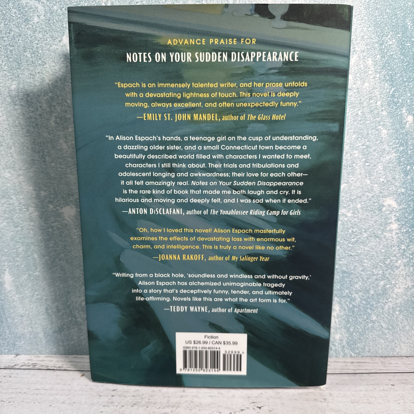 Notes on Your Sudden Disappearance : A Novel by Alison Espach (2022, Hardcover)