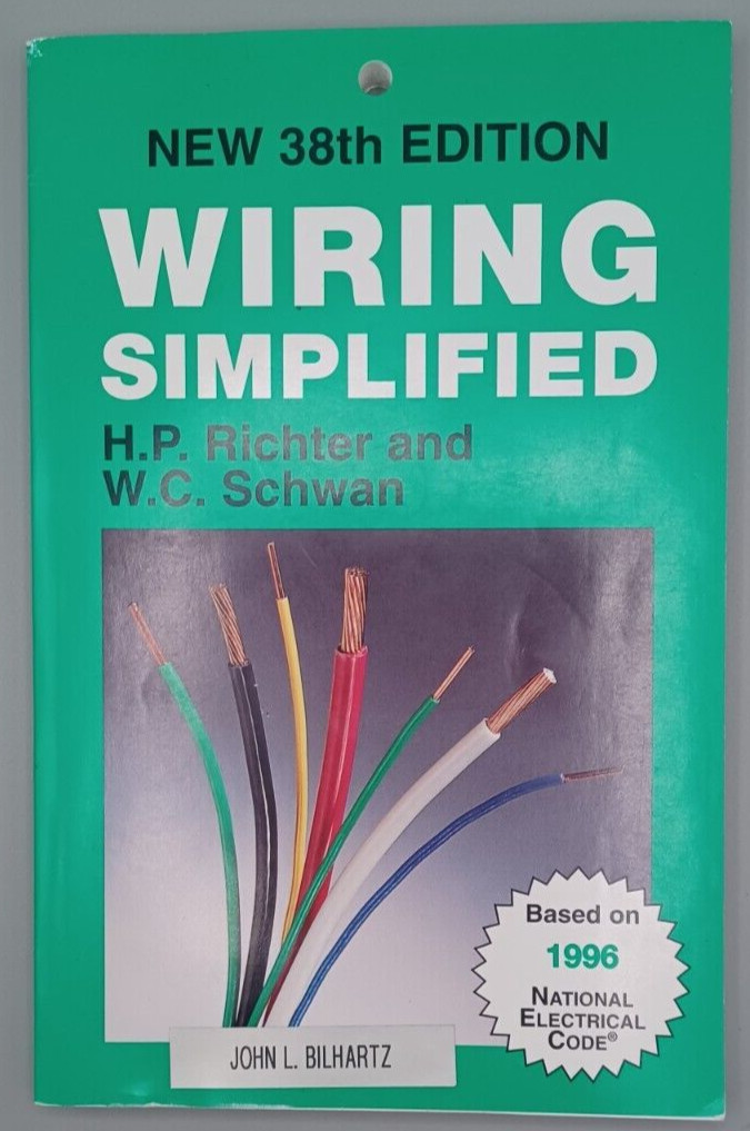 Wiring Simplified 38th Edition Paperback By Richter 182 Pages
