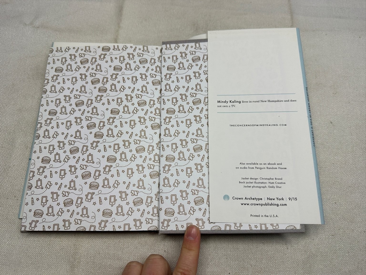 Why Not Me? Mindy Kaling 2015 First Edition Essays Humor Crown Archetype