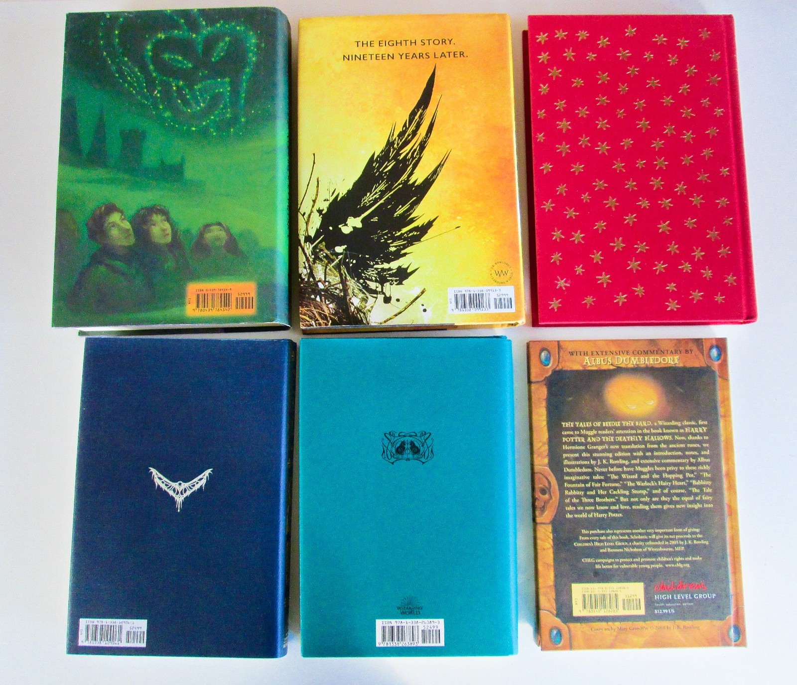 Lot of 7, Harry Potter Beedle Bard Fantastic Beasts Quidditch Plus, J.K. Rowling