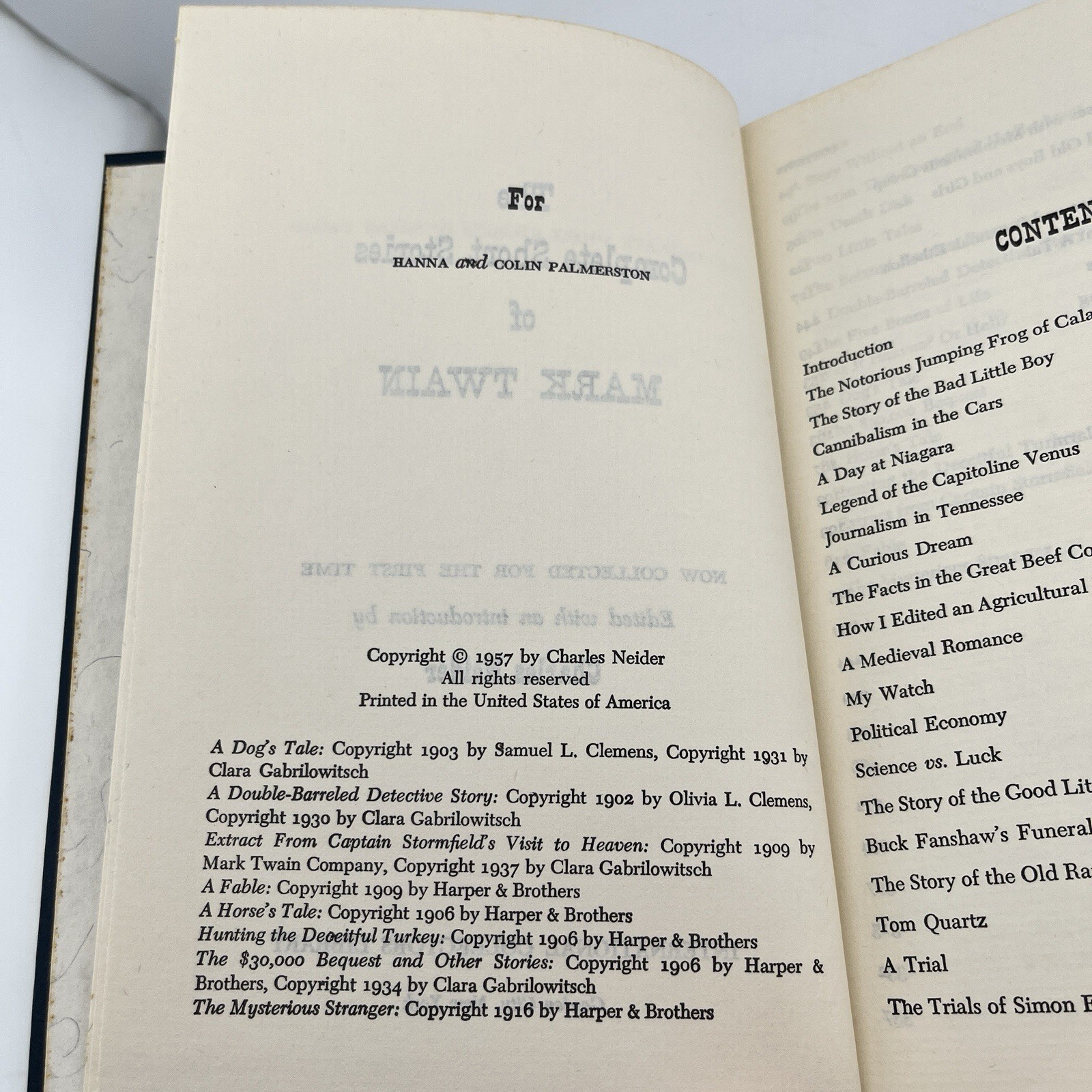 Complete Short Stories Mark Twain International Collectors Library Hardcover VTG