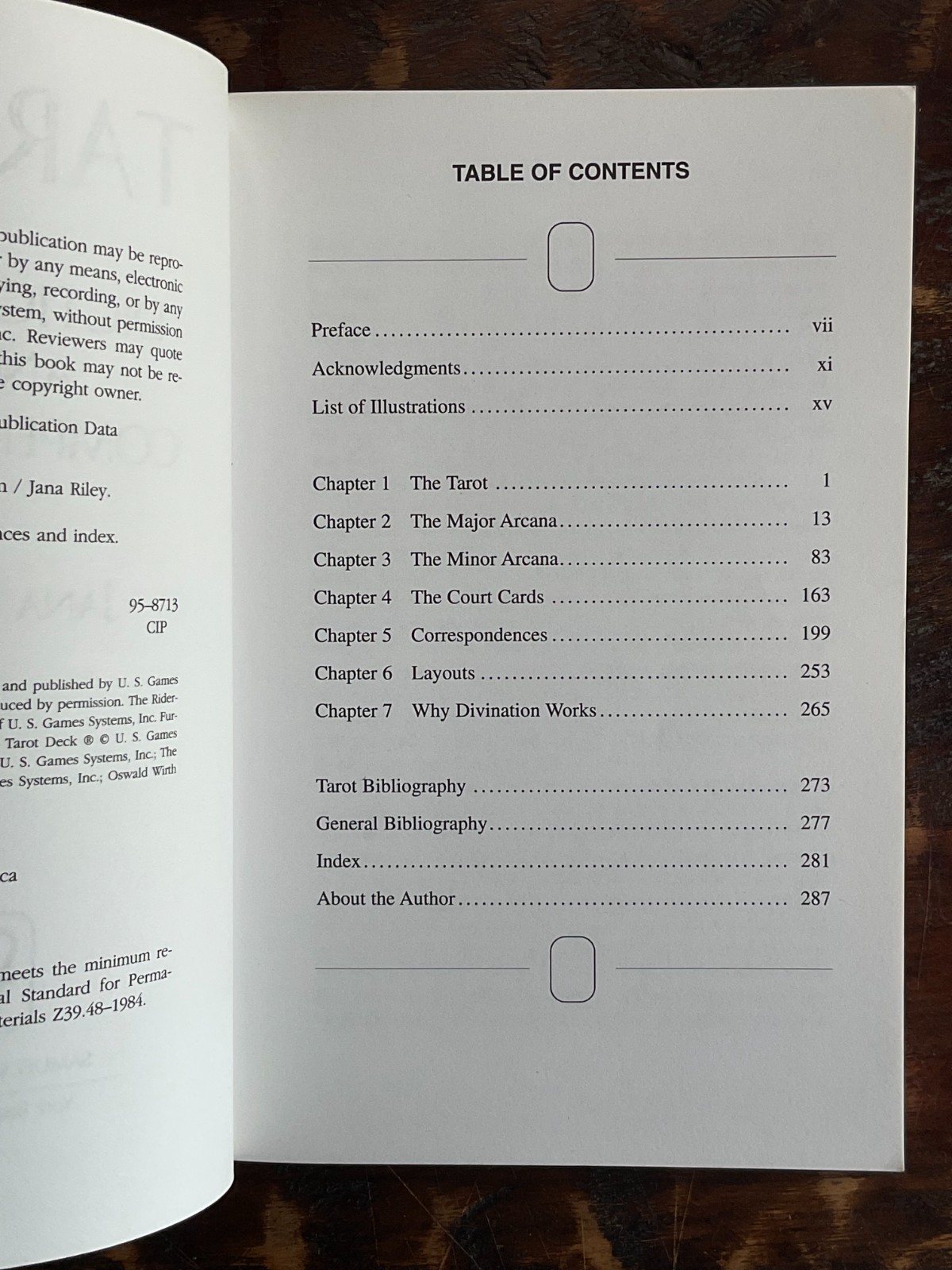 1995 Tarot Dictionary and Compendium by Jana Riley-Paperback-Succinct Definition