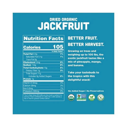 Organi C Dried Fruit Jackfruit 2 Oz(Case Of 6) By Mavuno Harvest