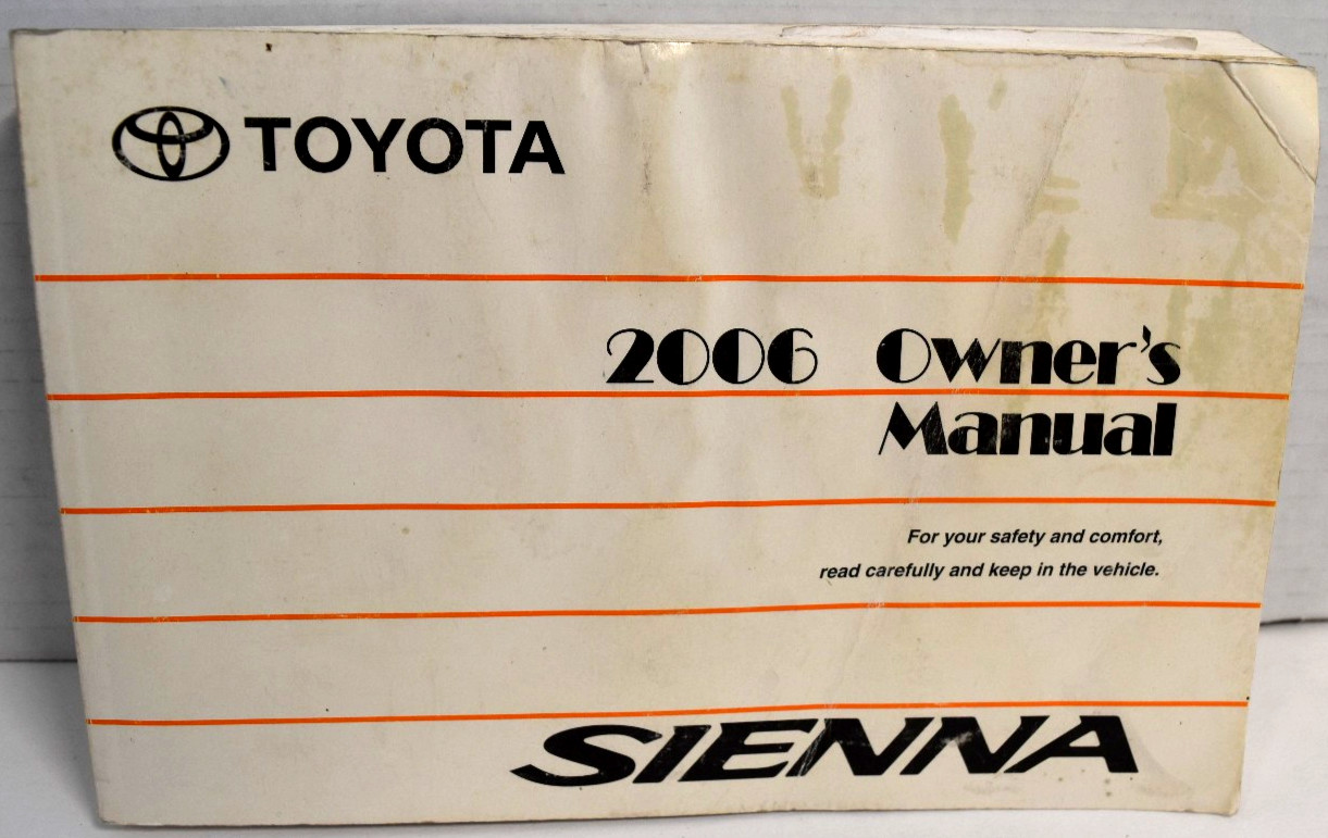 2006 Toyota Sienna Owners Manual OEM *GOOD*