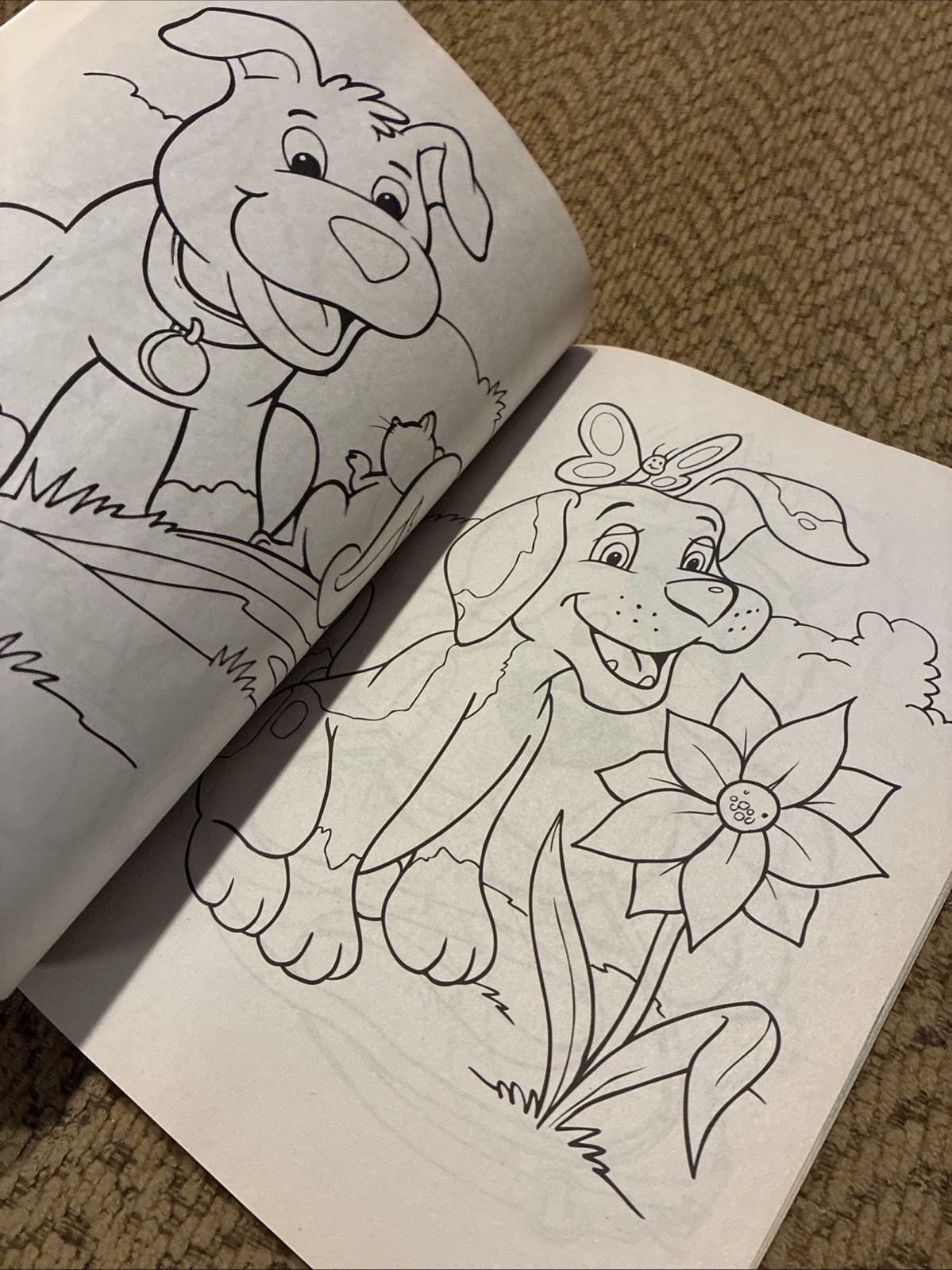 Bendon Playful Puppies Giant Coloring Activity Book Tear Share 150+ Pages New