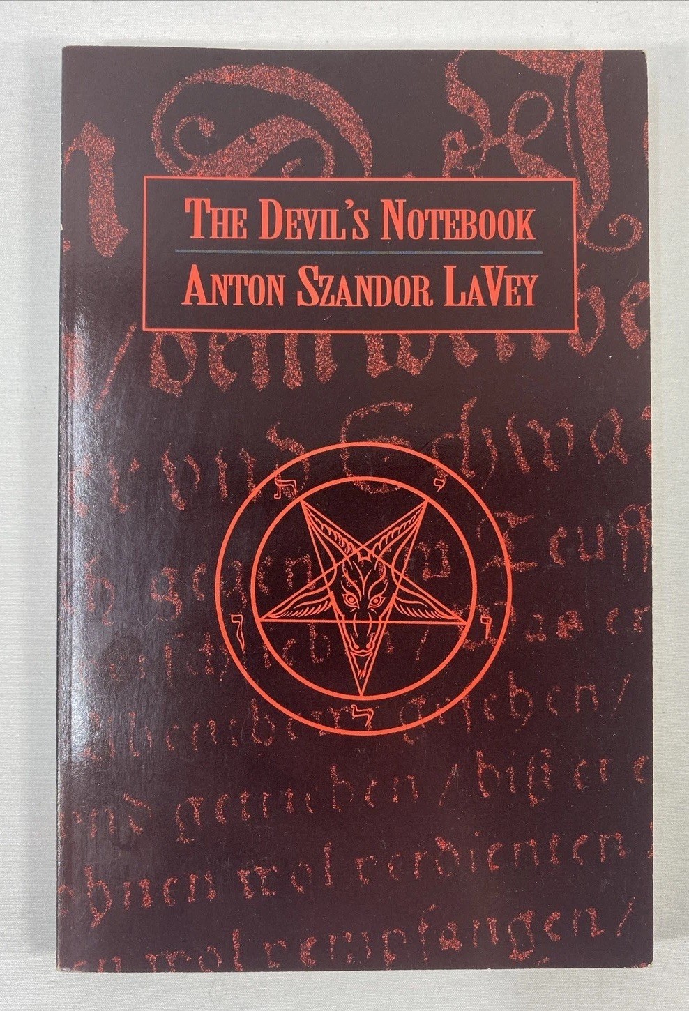 2 PB lot – The Satanic Rituals + The Devil’s Notebook – Anton Szandor LaVey