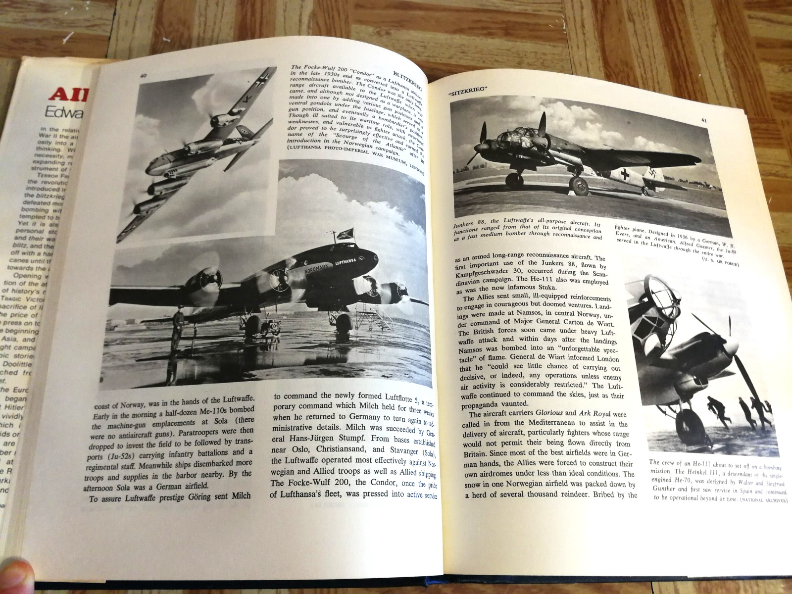 Airwar, Edward Jablonski Vol 1 & 2 Set 1971 History Air Power Second World War