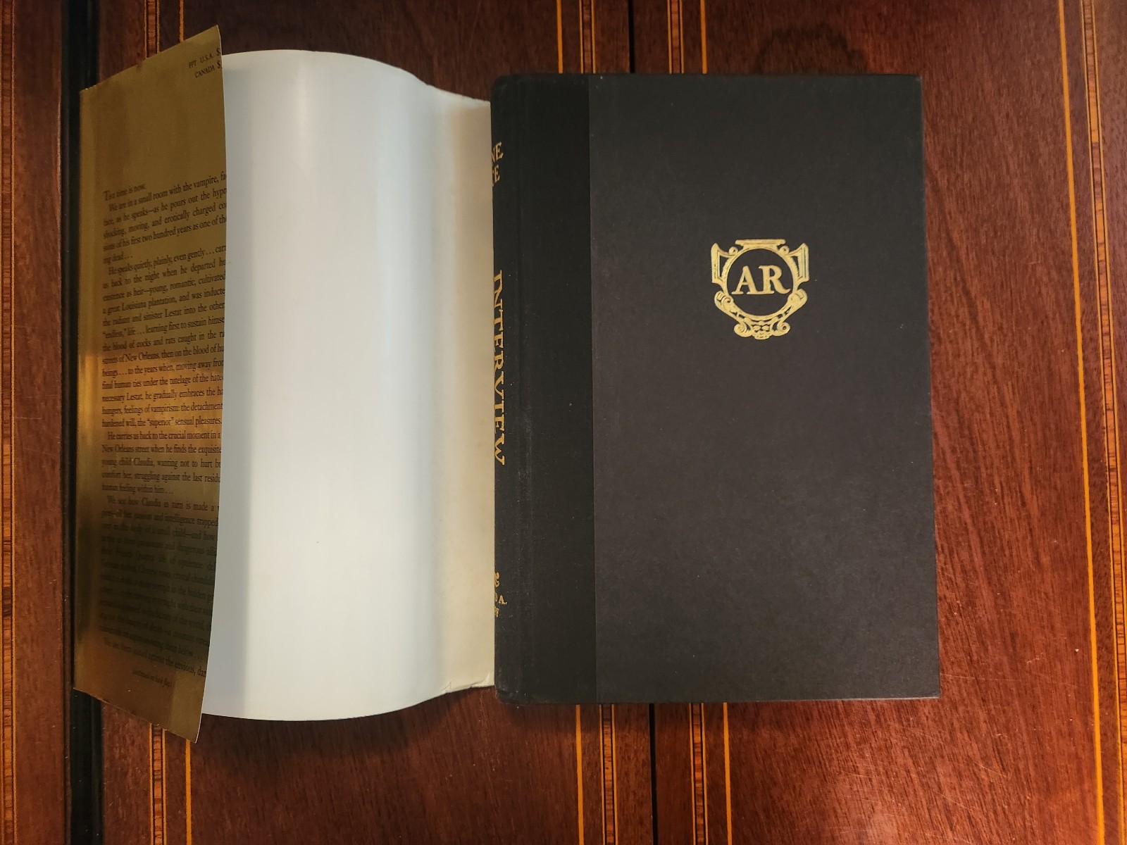 INTERVIEW WITH THE VAMPIRE ANNE RICE 1994 HCDJ ANNIVERSARY EDITION F/NF