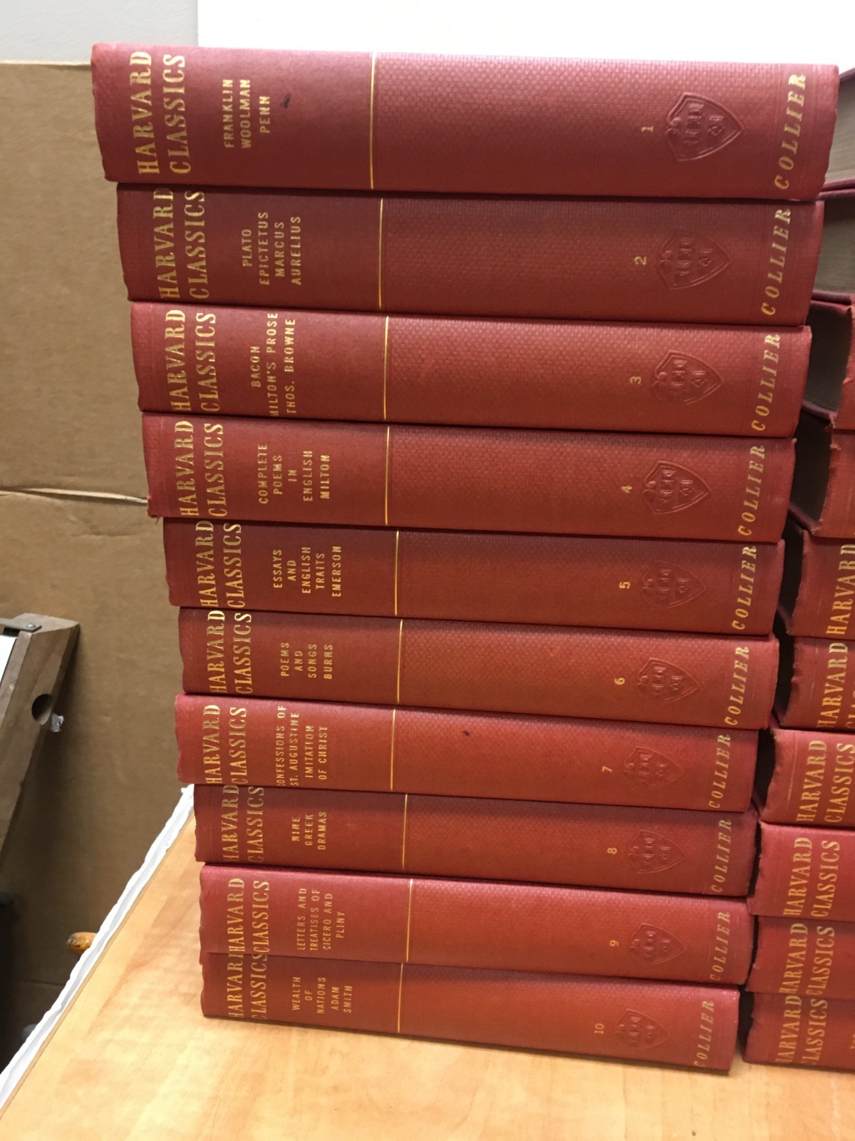 The Harvard Classics Complete 52 Volume set with lectures RARE Red 1937 /1938