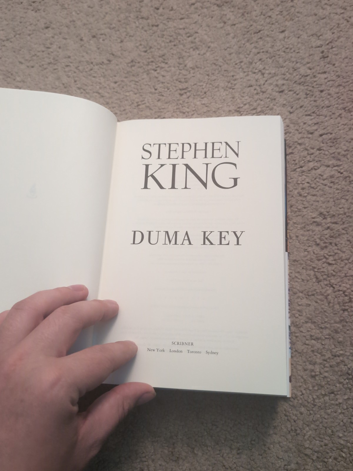 Stephen King Rose Madder And Duma Key Hard Cover. Very Good Condition