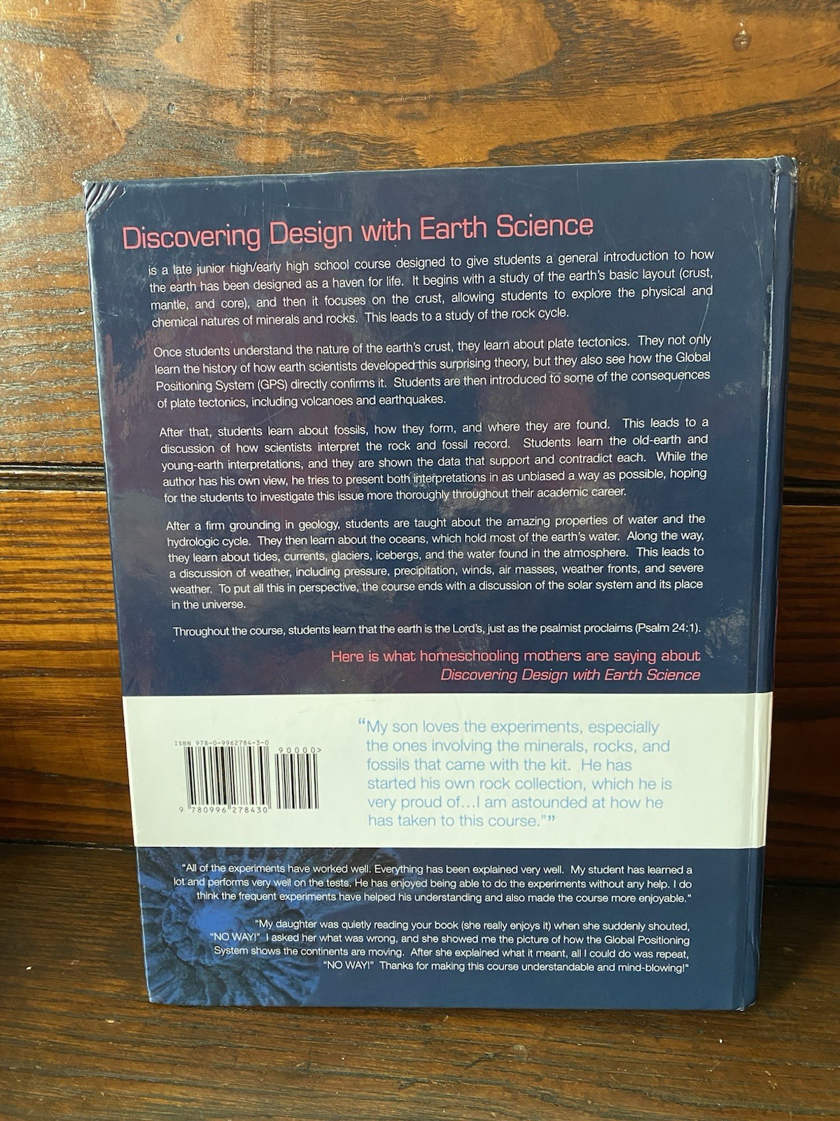 Discovering Design with Earth Science – Hardcover By Jay L Wile – VERY GOOD