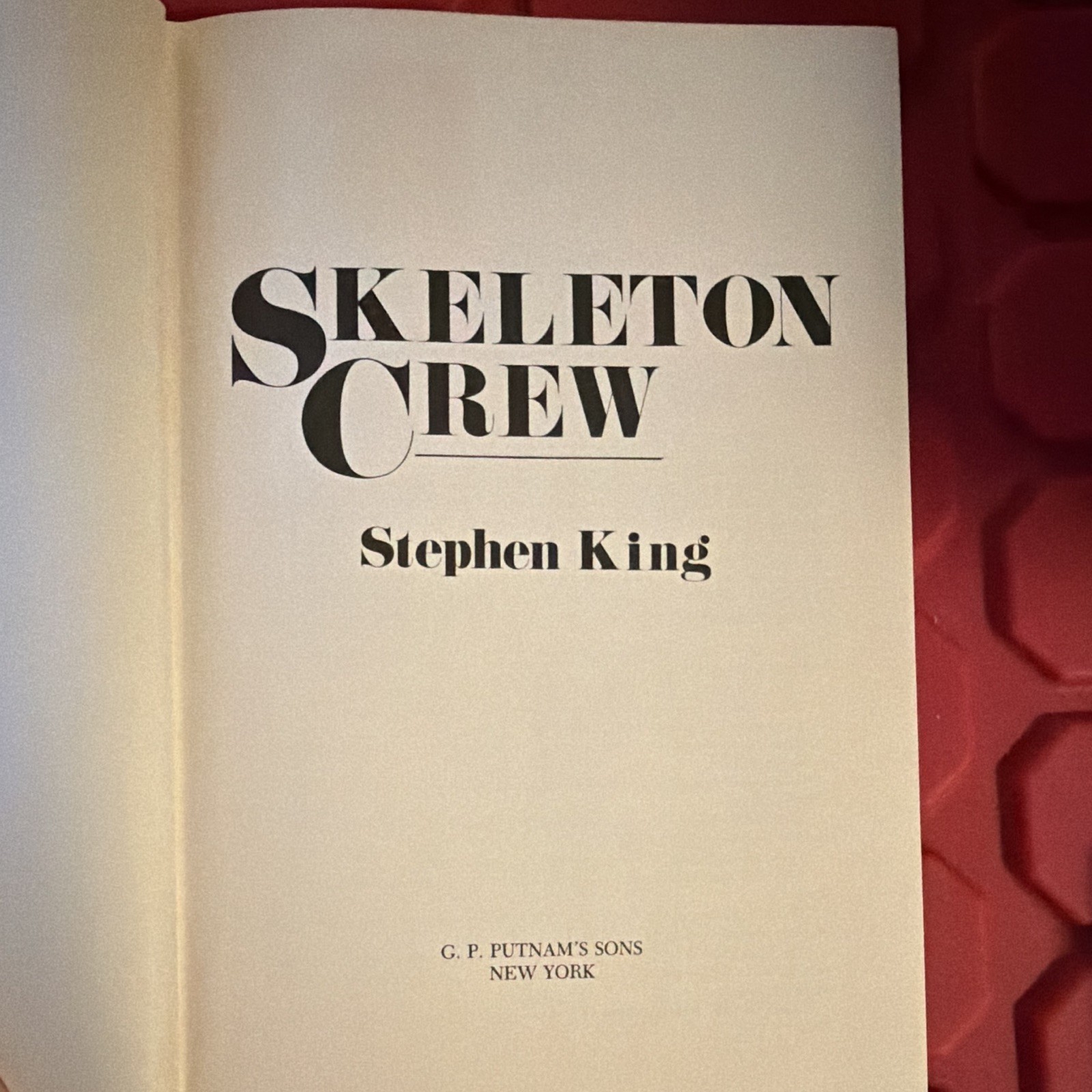 Stephen King Skeleton Crew First Edition HC w/ Dust Jacket G.P. Putnam’s 1985