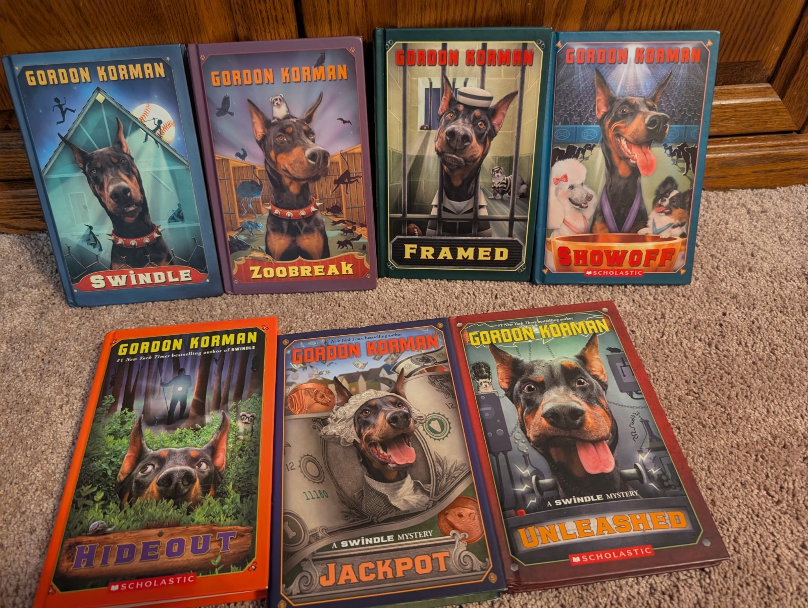 Gordon Korman Swindle Hardback Book Lot