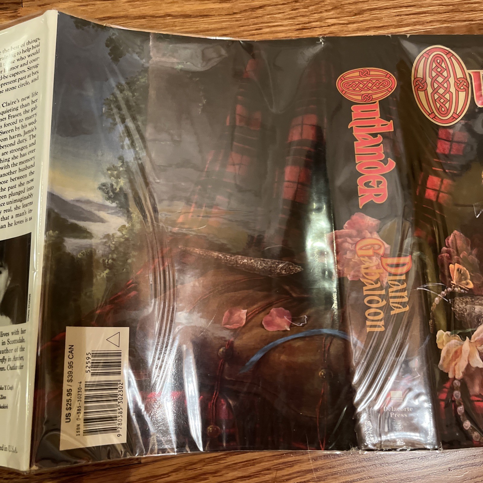 Diana Gabaldon – Outlander FLAT SIGNED BP 1st Edition 8th Printing Book 1 – 1991