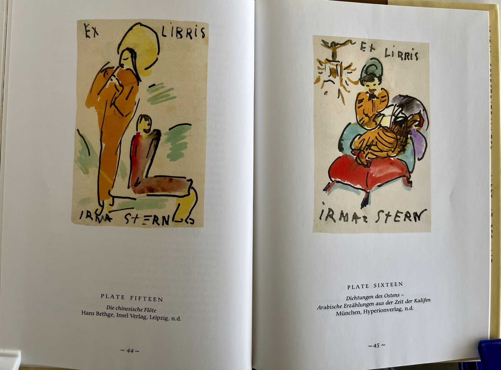 Hidden Treasures, Irma Stern, Her Books,painted Covers & Bookplates Irene Below