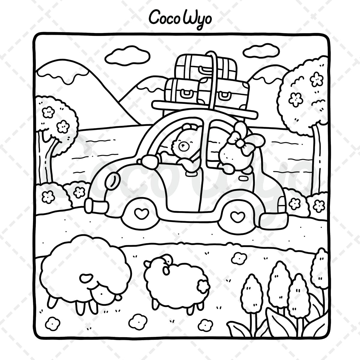 Little Cuddles by Coco Wyo: Coloring Book for Adults and Teens | Paperback