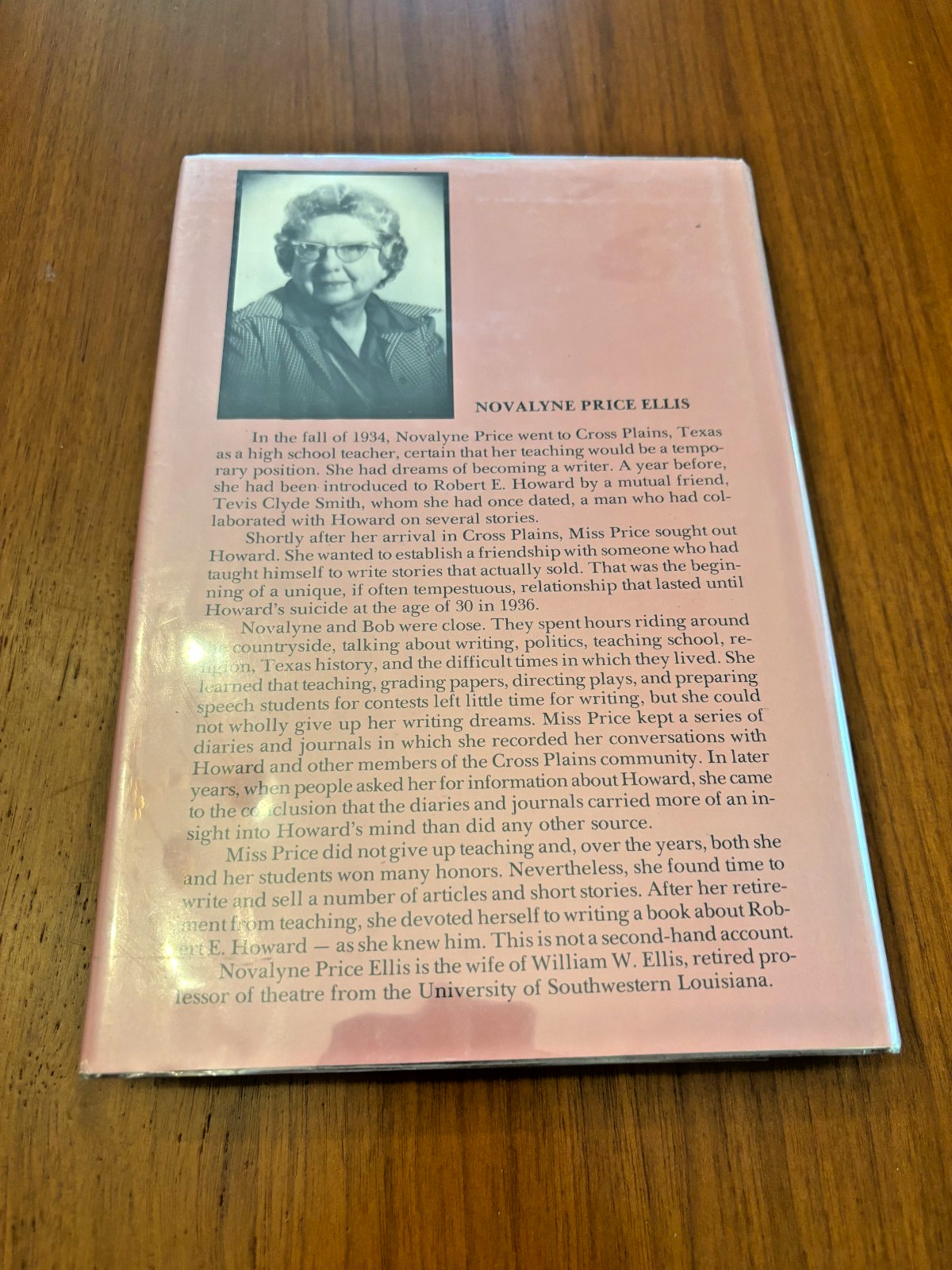 ONE WHO WALKED ALONE: ROBERT E. HOWARD FINAL YEARS 1986 NOVALYNE PRICE ELLIS 1ST