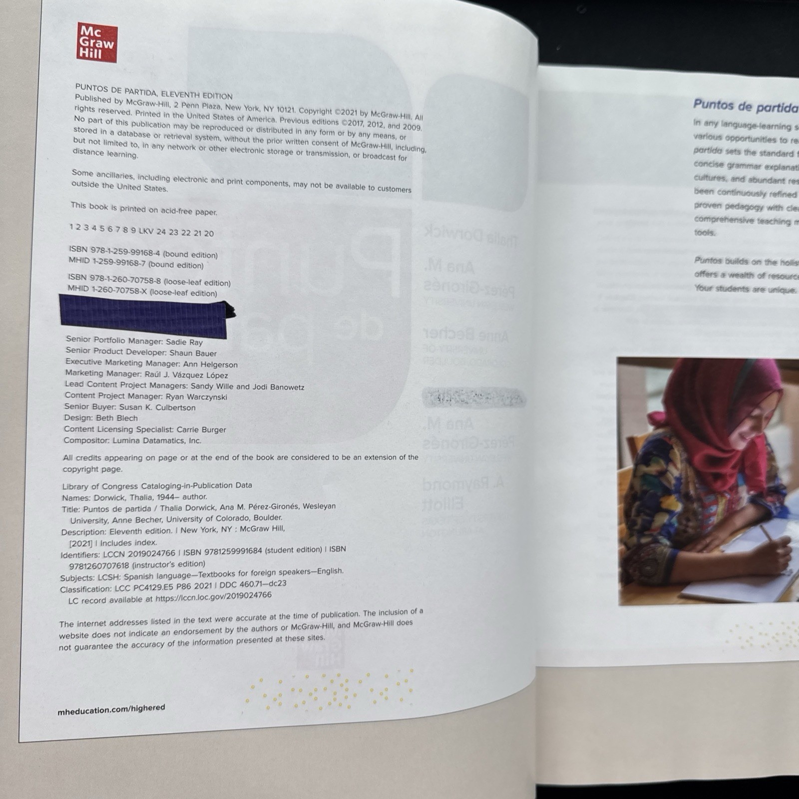 Puntos De Partida 11th Edition Hardcover Textbook by Dorwick , Becher