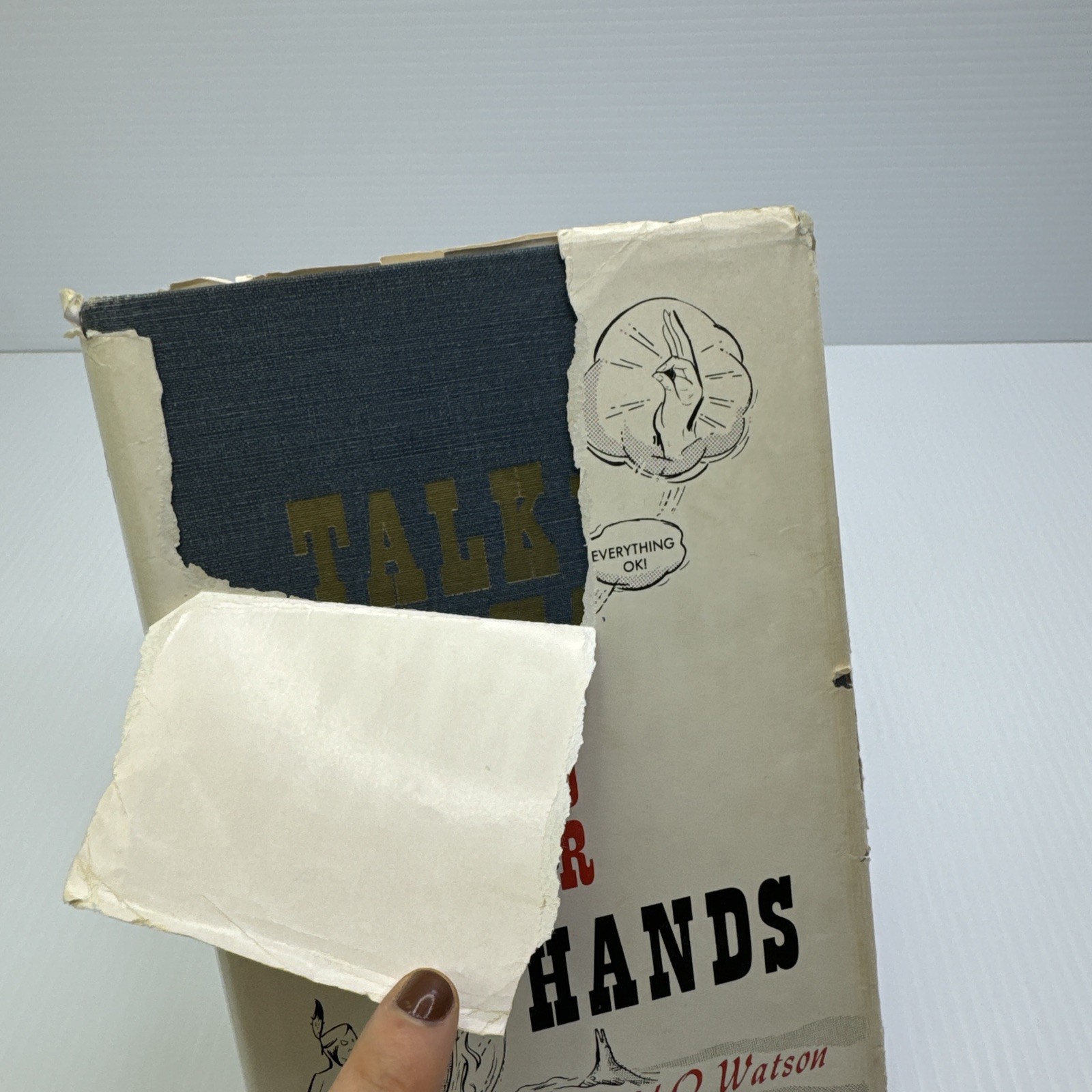 Talk with Your Hands David O. Watson 1964 HC Vintage Sign Language Guide