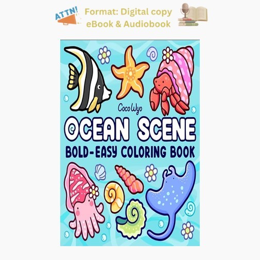 Ocean Scene: Coloring Book for Adults and Kids, Coco Wyo 2024