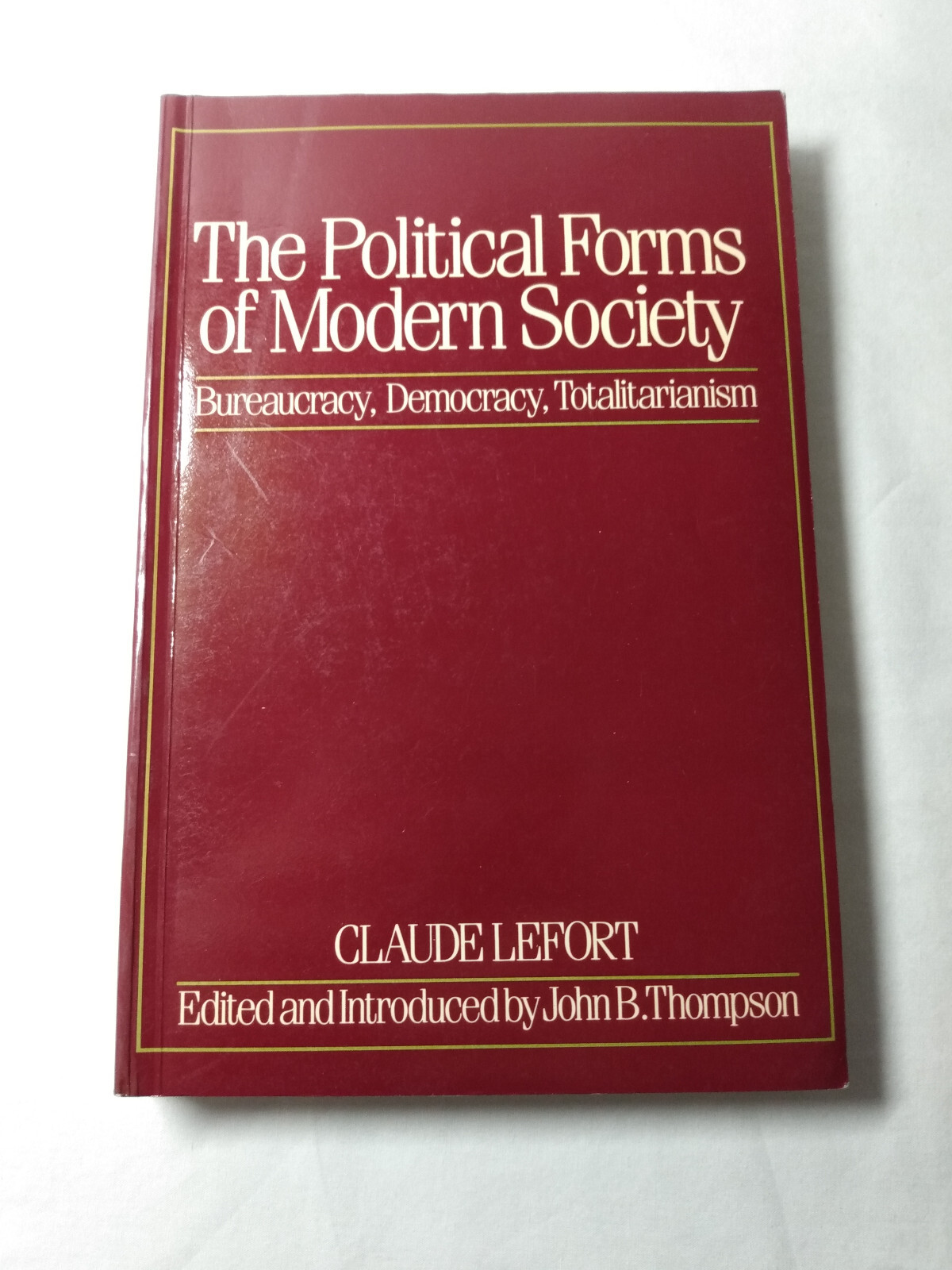 Political Form Modern Society Social Theory Philosophy Democracy Totalitarianism